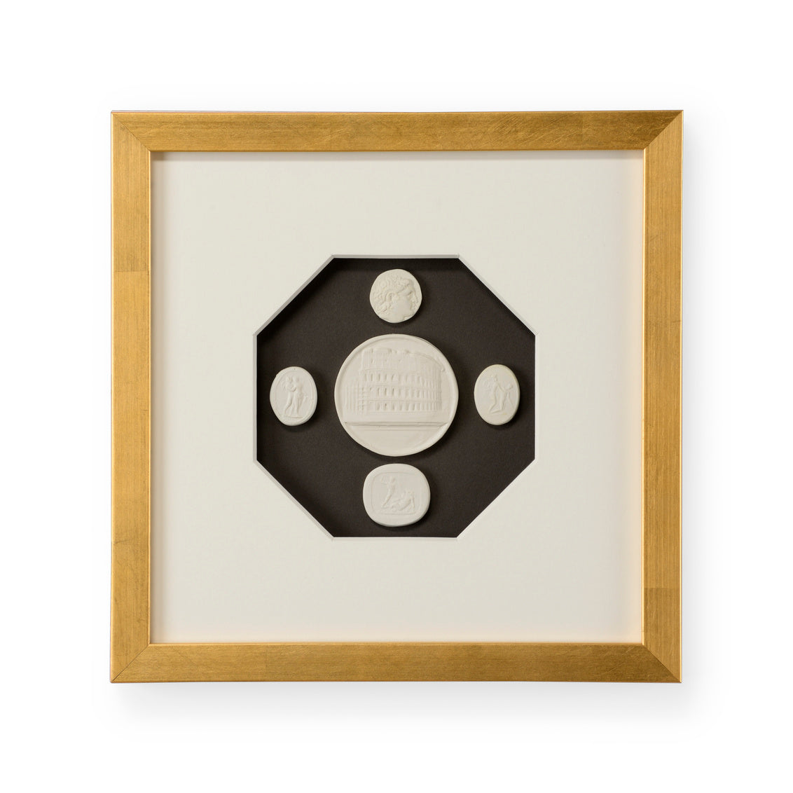 The Grand Tour Intaglios III in 11h x 11w x 1.25d / Plaster - Chelsea House