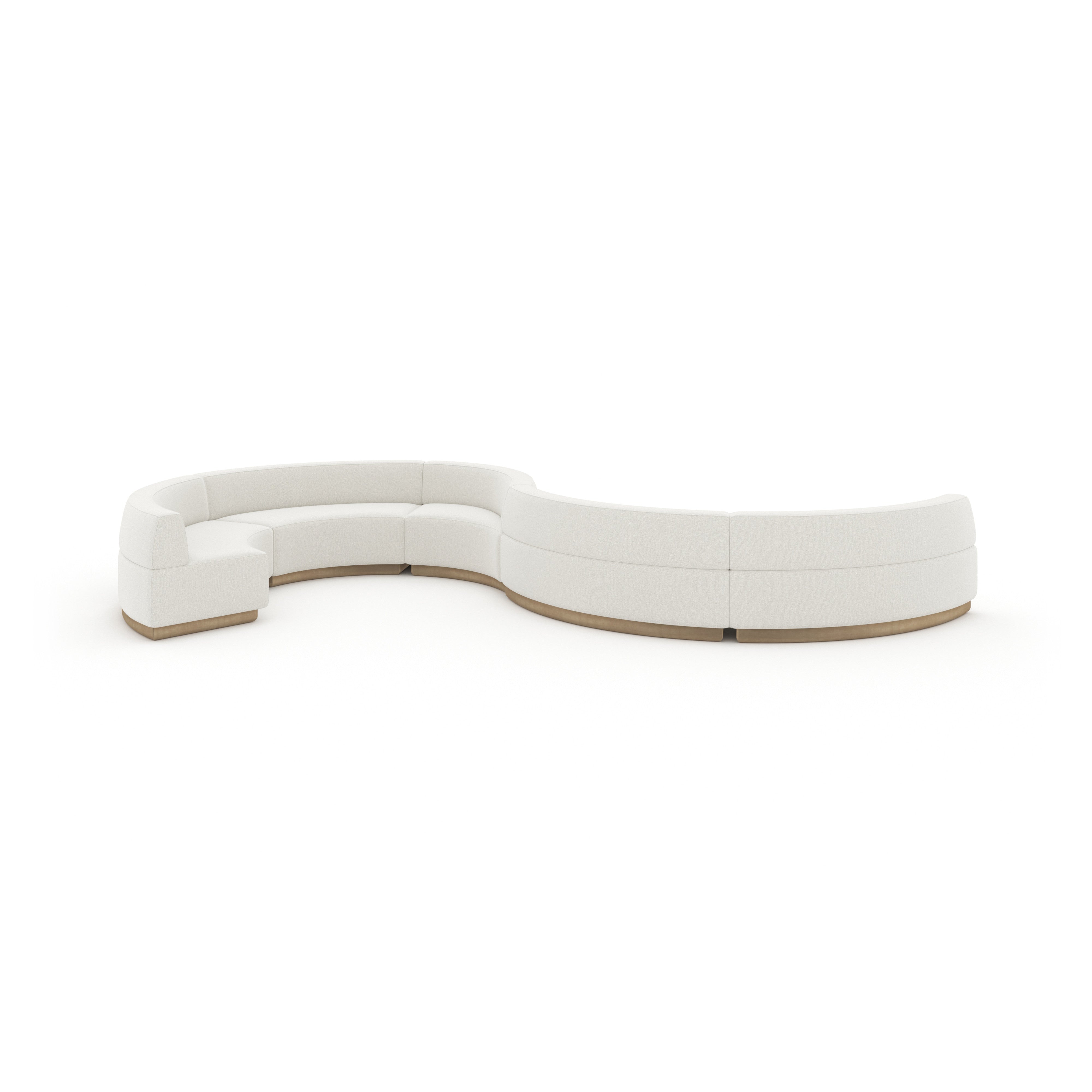Crescent Armless Loveseat