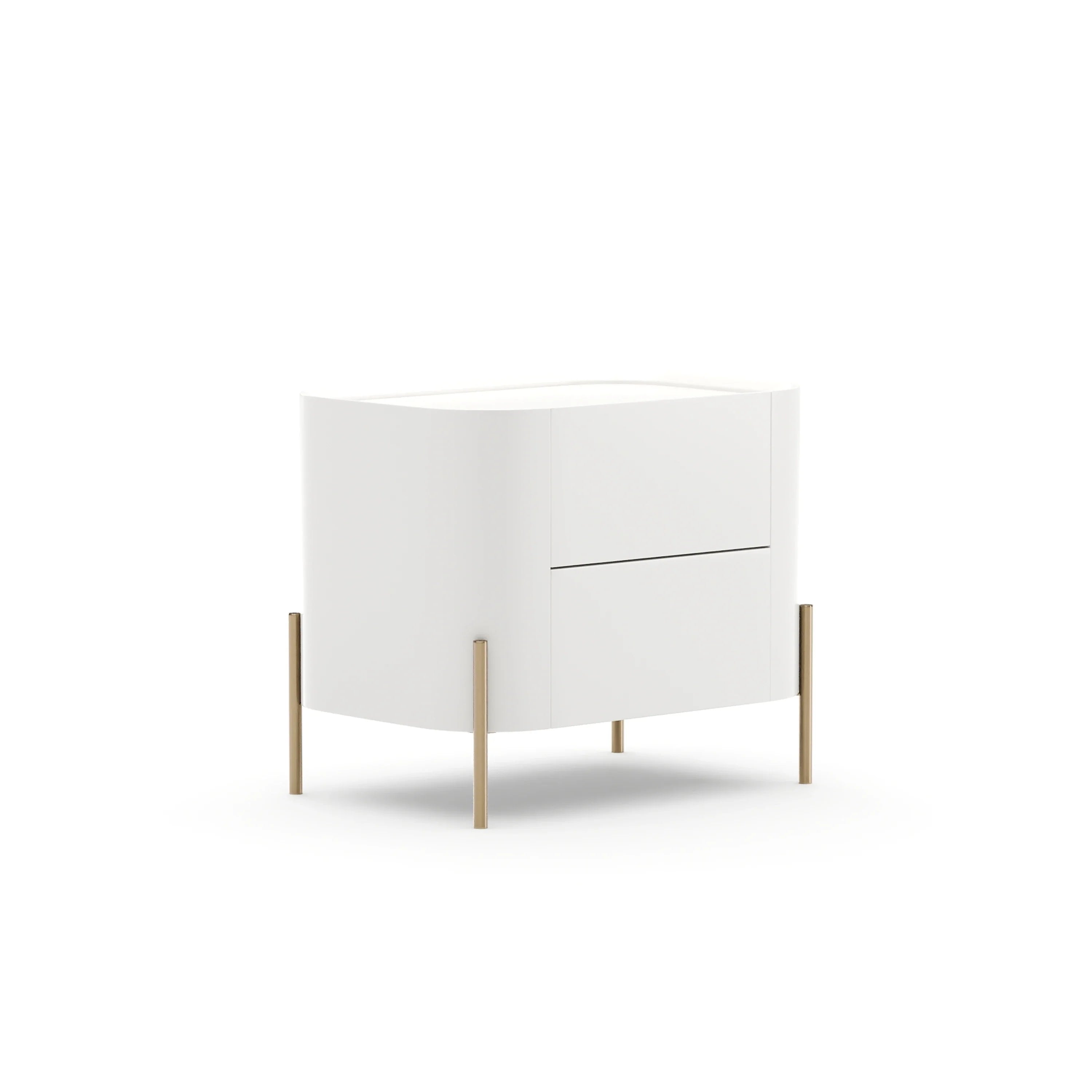 Atom 26" Nightstand - Latte – Nightstands by Caracole | Sutter & Vale