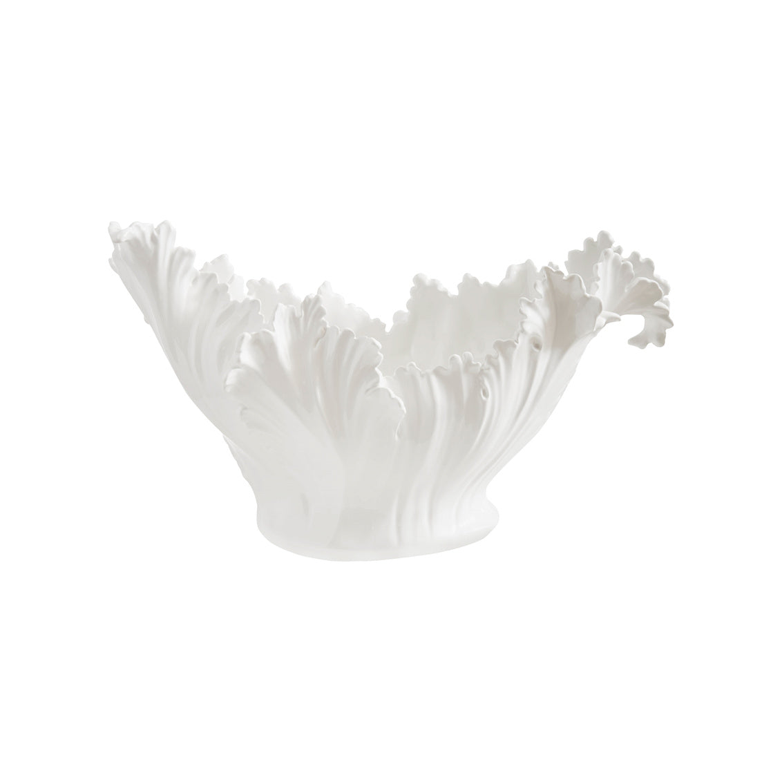 Acanthus Leaf Bowl in 11.5 / Ceramic/Porcelain - Chelsea House