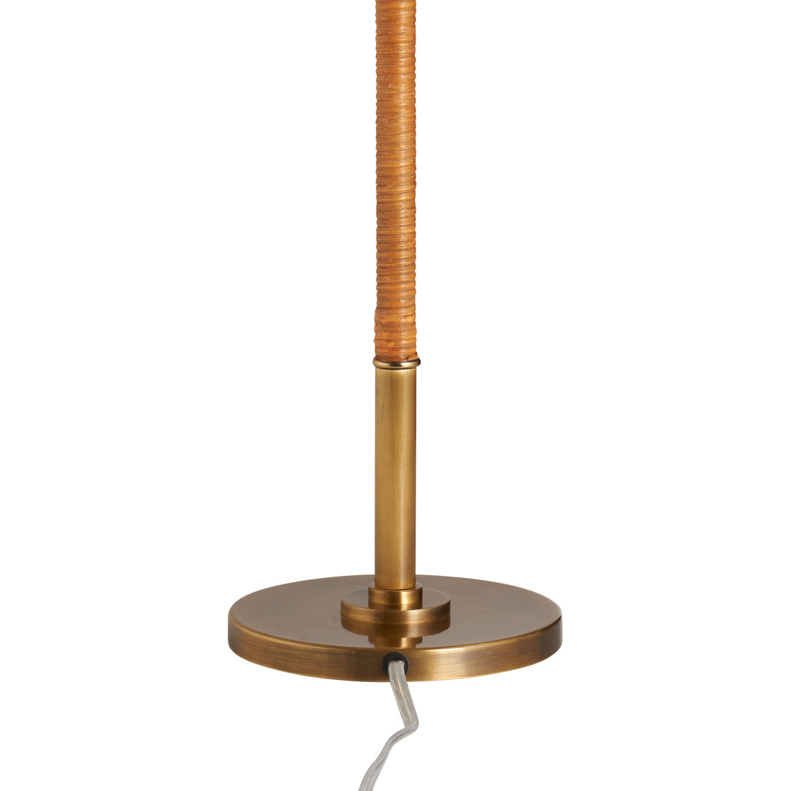 Amelia Rattan Lamp - Aged Brass