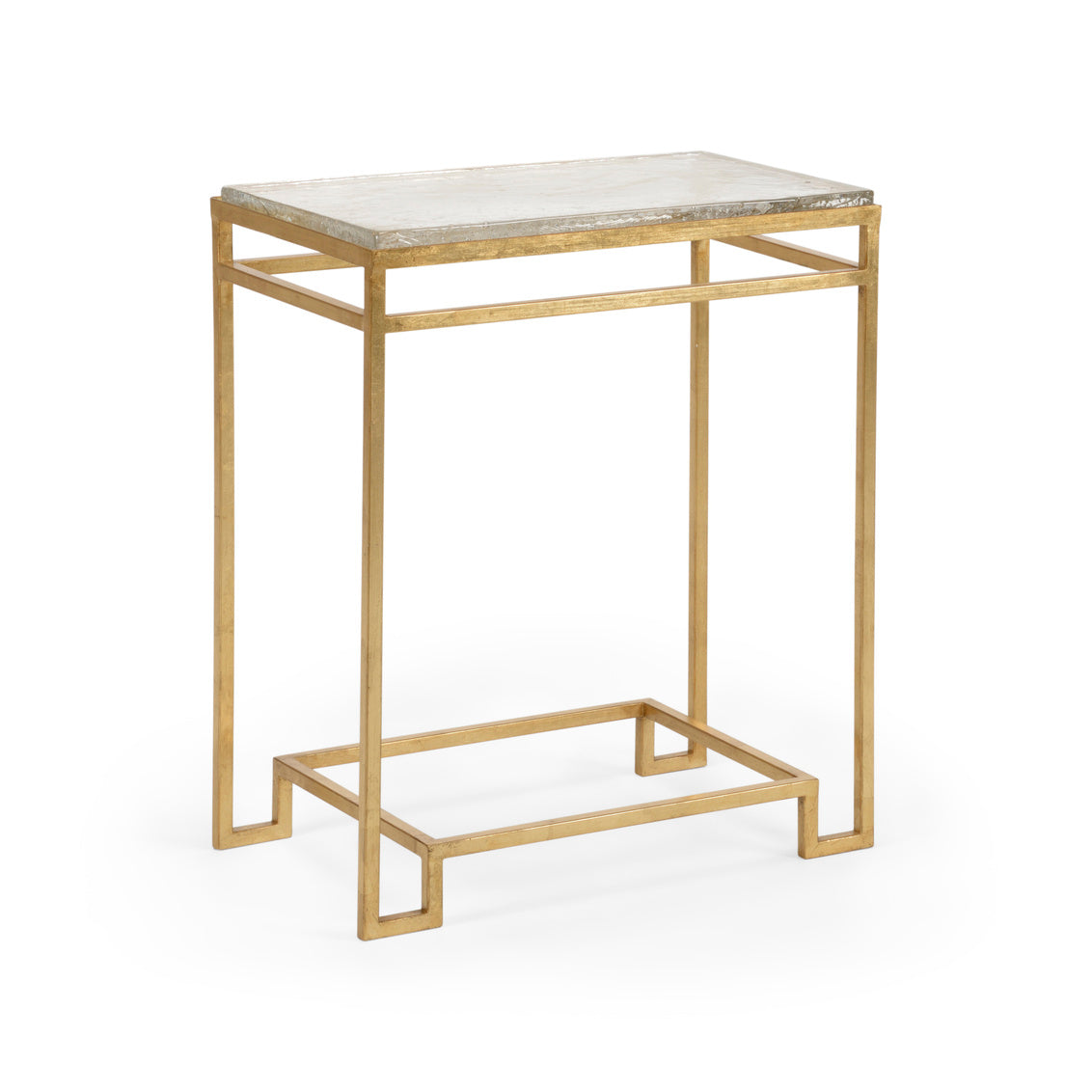 Seed Glass Side Table - Gold in 27 / Iron - Chelsea House