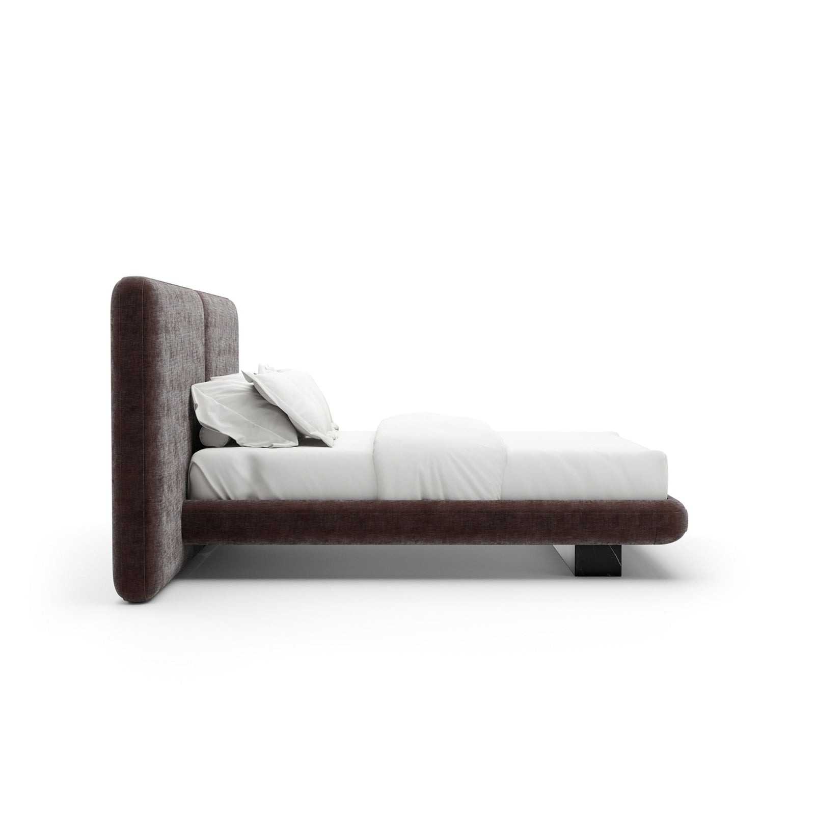 Overlap Uph 2 Pnl Qn Bed Dk Taupe