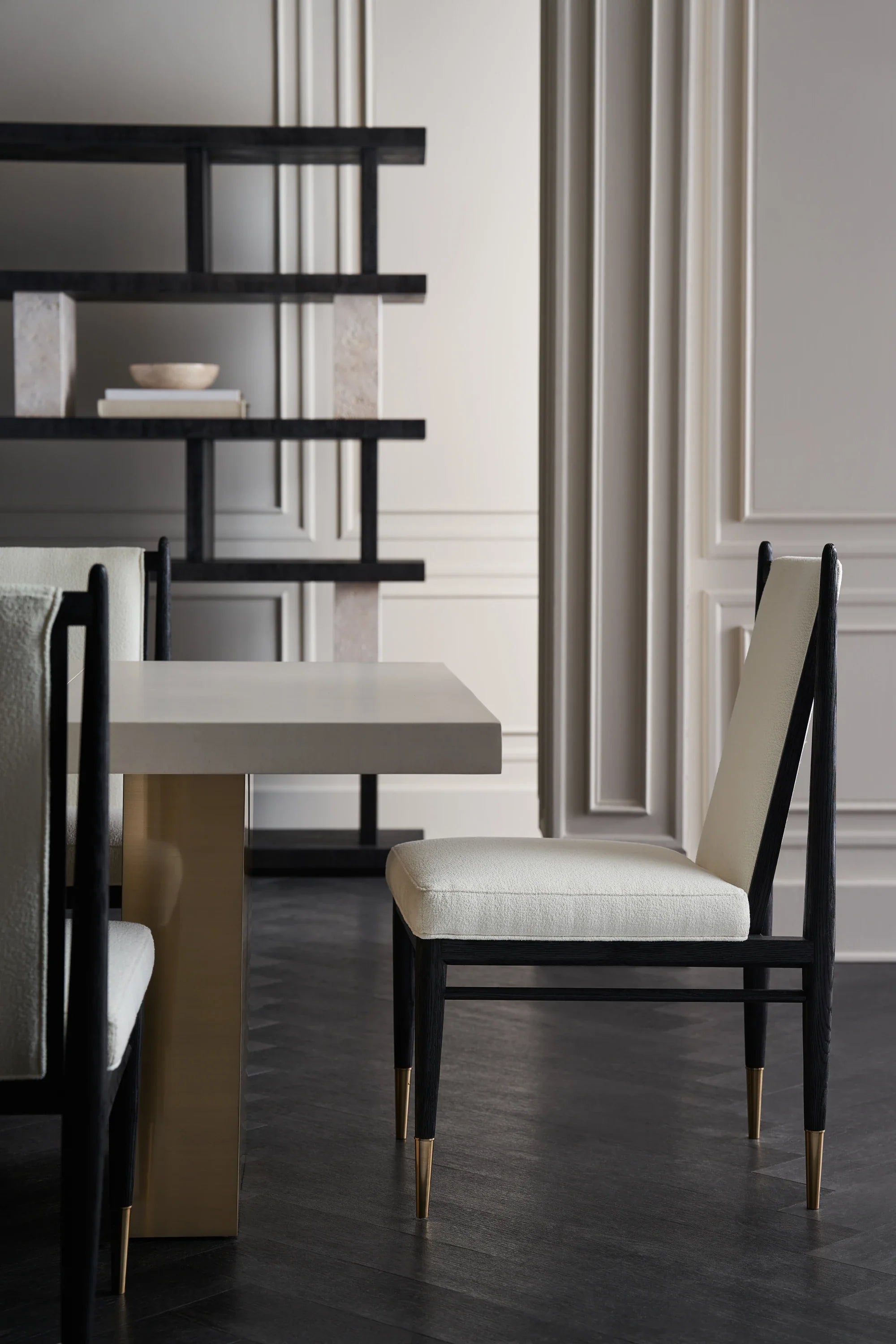 Unity Dark Dining Chair – Dining Chairs by Caracole | Sutter & Vale