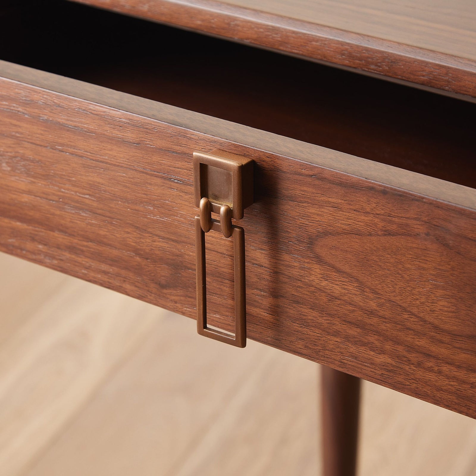 Triple Curve Desk-Walnut