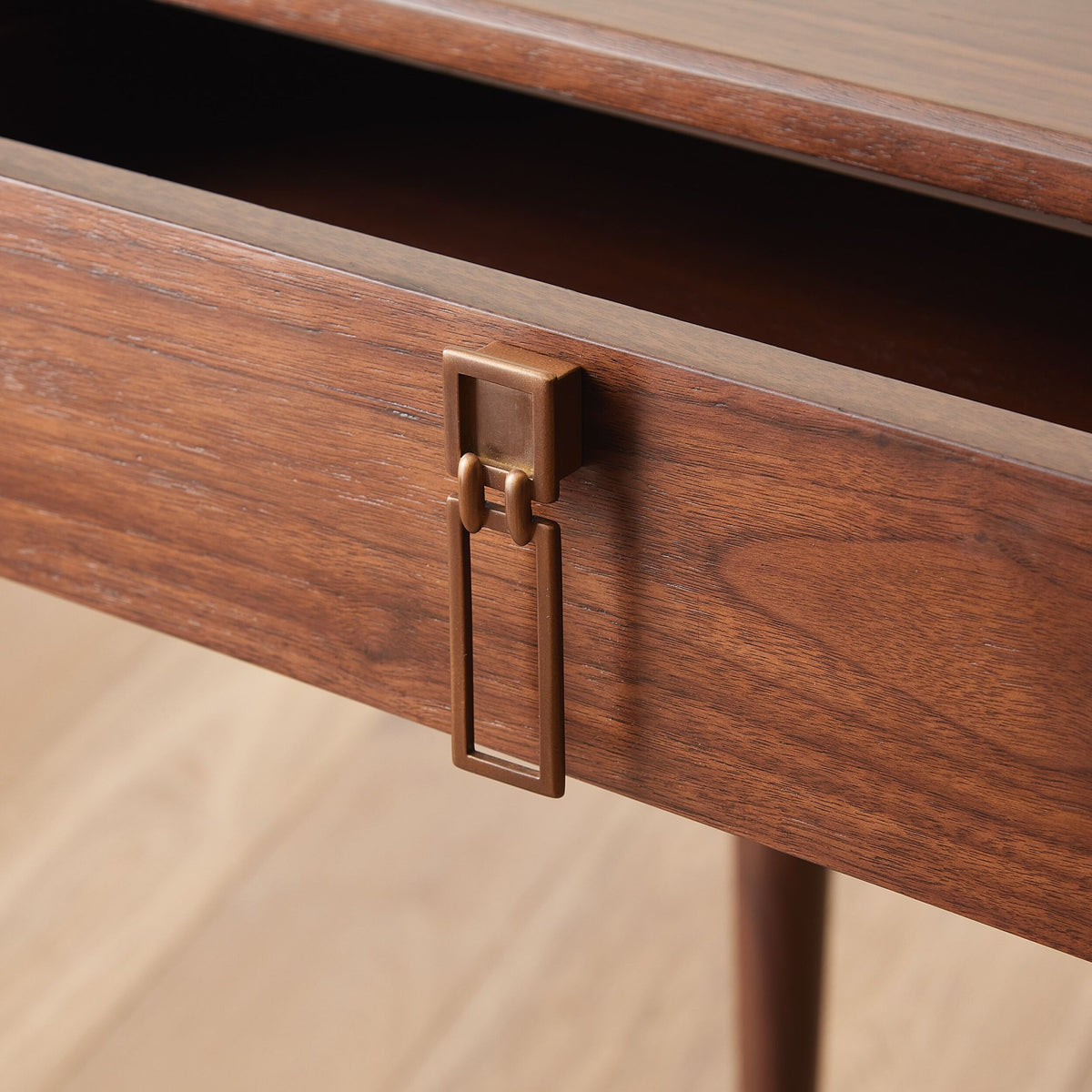 Triple Curve Desk-Walnut