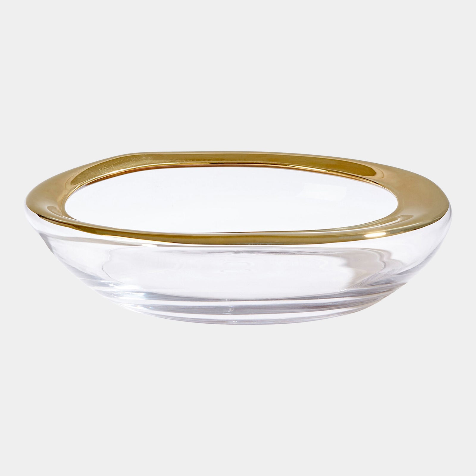 Harper Organic Formed Bowl-Gold Rim