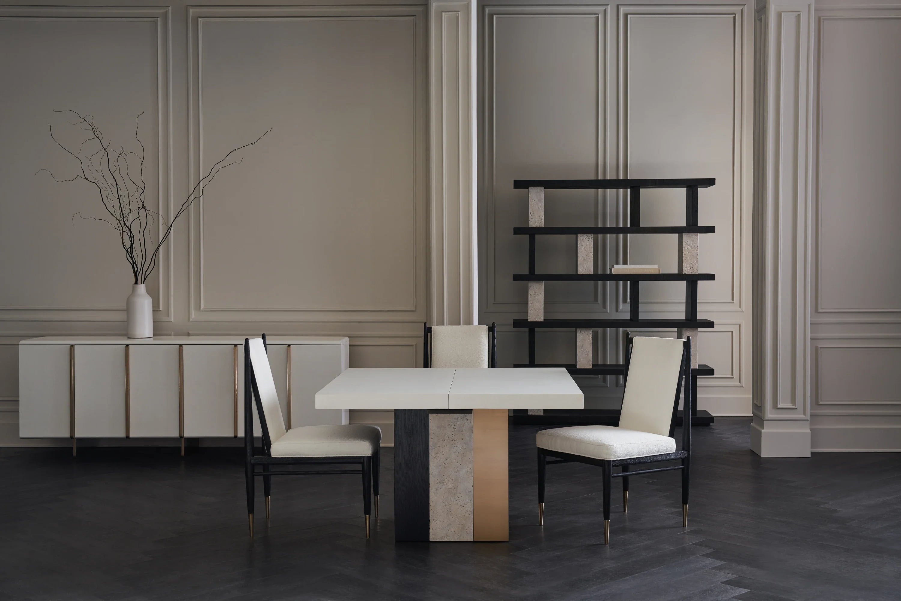Unity Dark Dining Chair – Dining Chairs by Caracole | Sutter & Vale