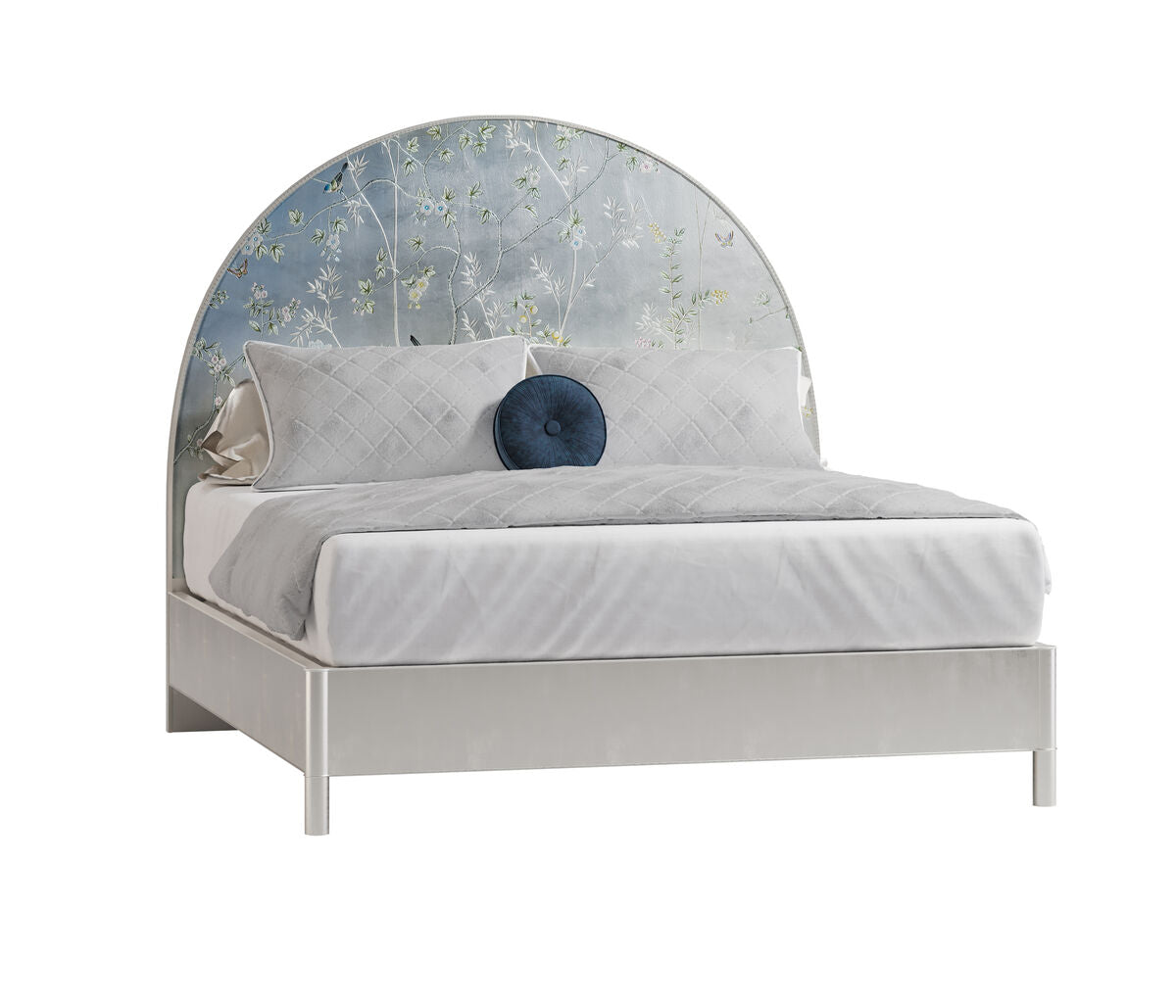 Shimmering Moon Half Round Panel Bed