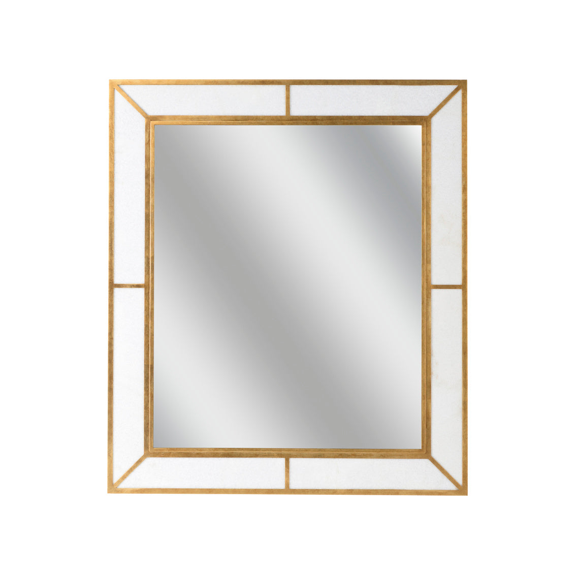 Madison Marbleized Mirror - Brass in 46.5 / Metal - Chelsea House