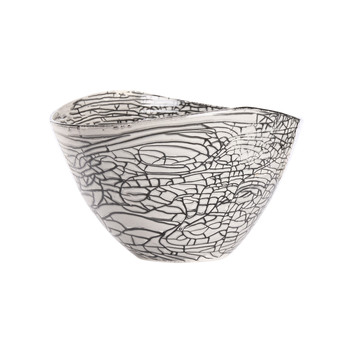 Black Oval Centerpiece in 10 / Porcelain - Chelsea House