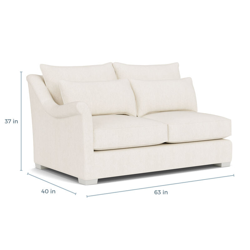 Westley LAF Loveseat Shallow Seat