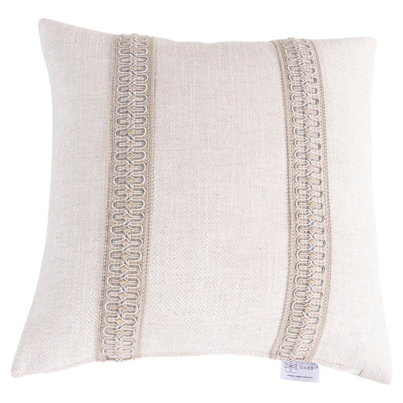 Hanoi IvoryBreezy Linen Poly 26x26