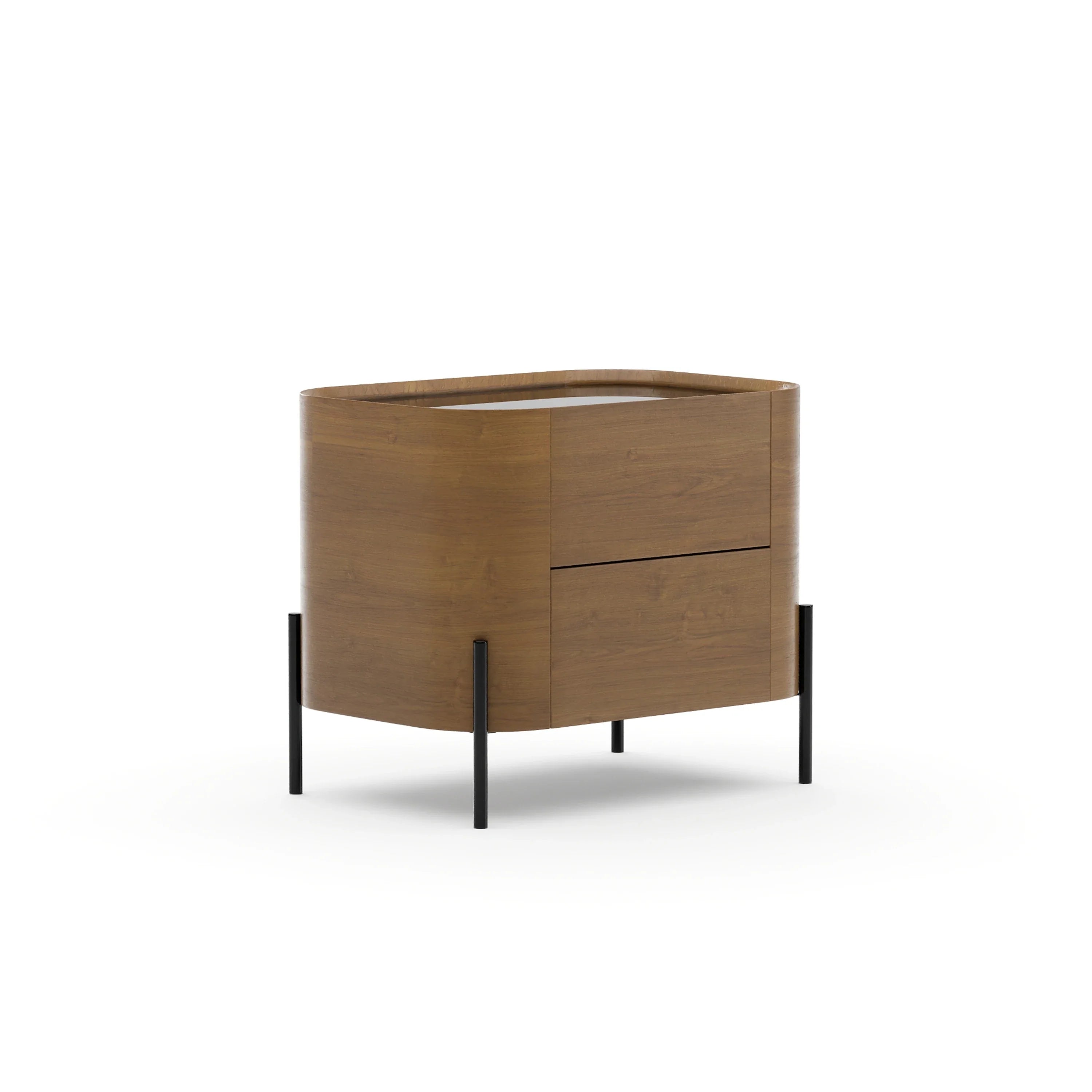 Atom 26" Nightstand - Chocolate Nougat – Nightstands by Caracole | Sutter & Vale