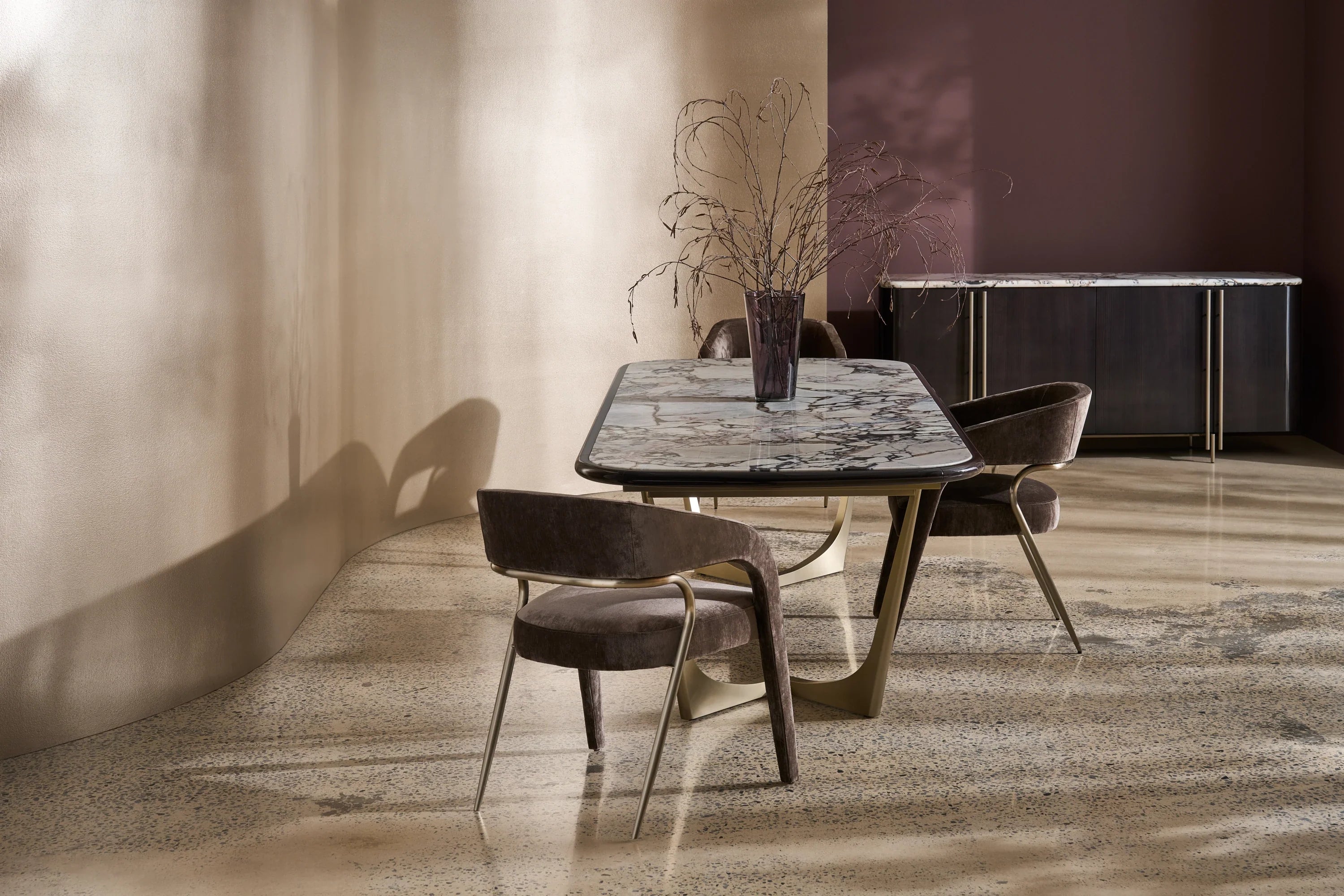 Gazelle Dining Chair - Mink – Dining Chairs by Caracole | Sutter & Vale