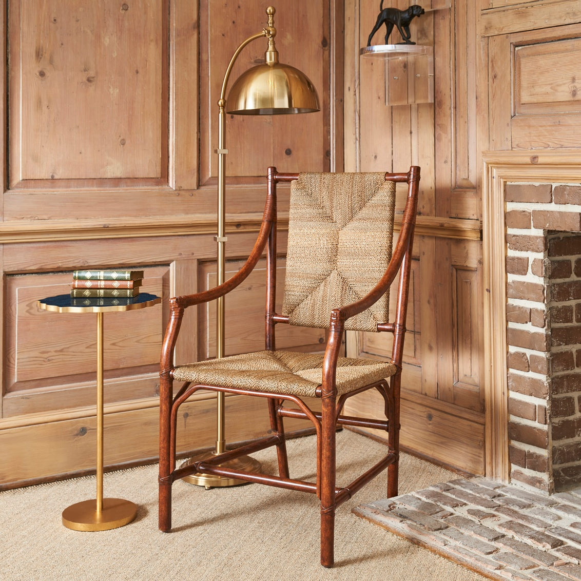 Berlin Floor Lamp in 55 / Brass - Chelsea House