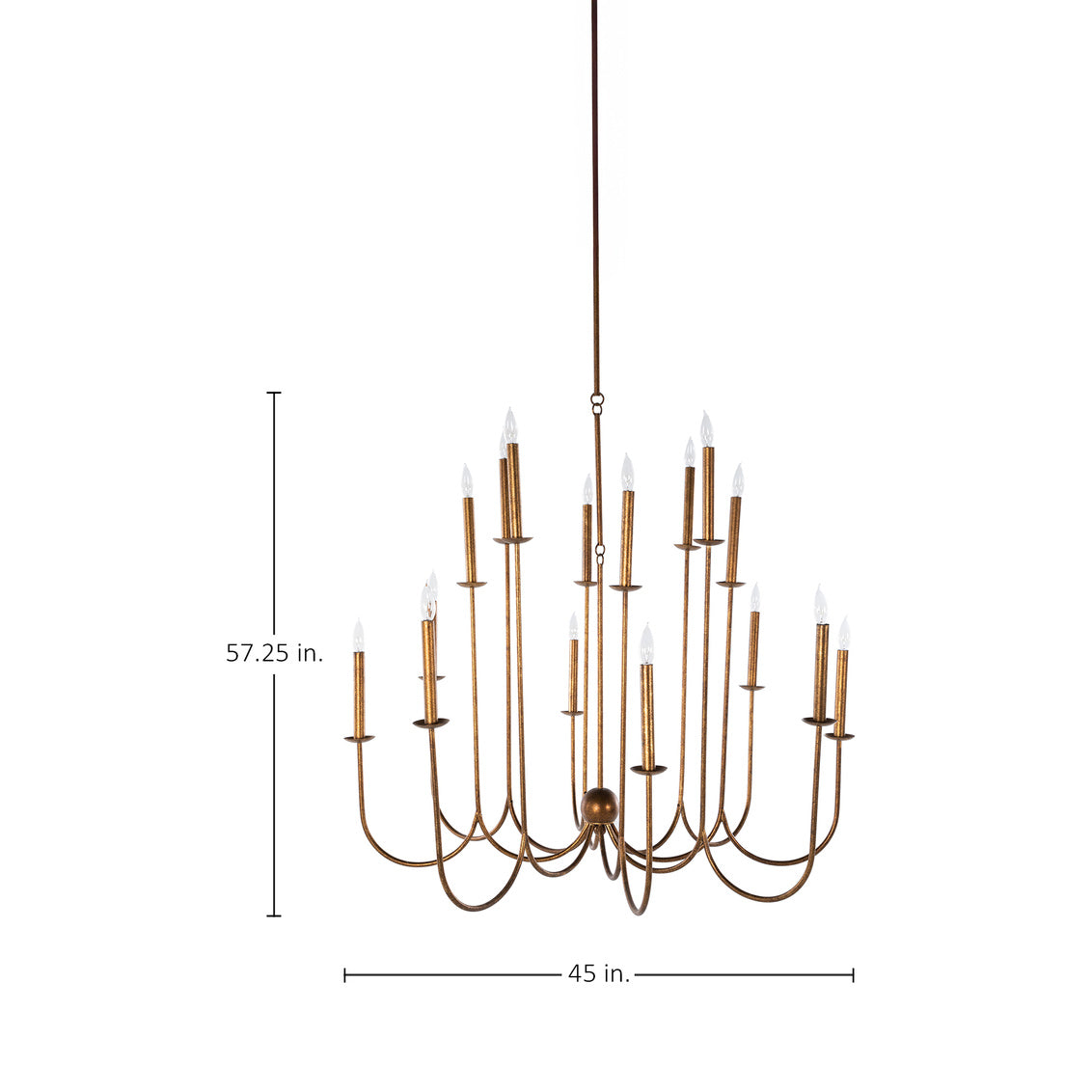 Snow Chandelier - Gold
