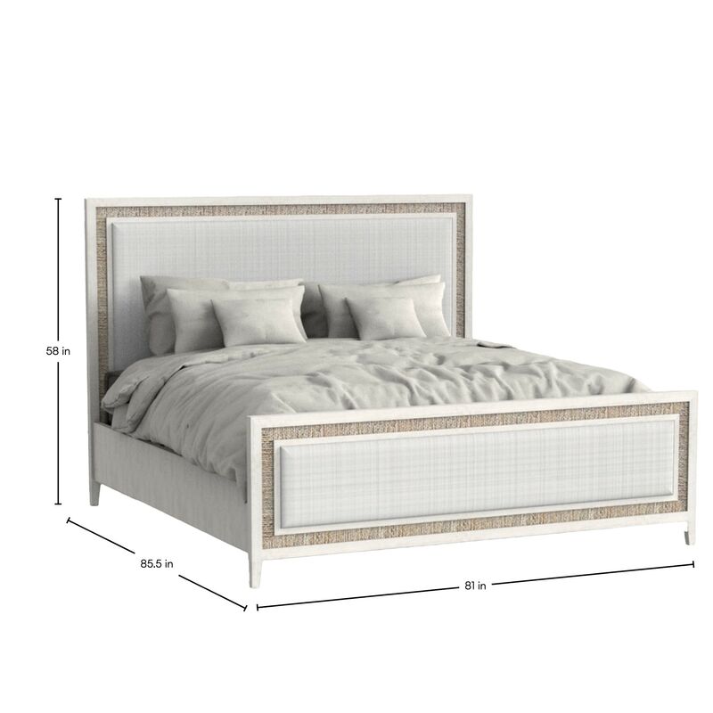 Grand Bermuda King Bed - Whitewash