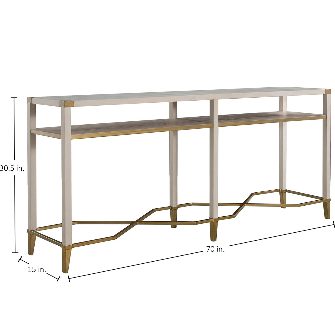 Sue Console Table - White