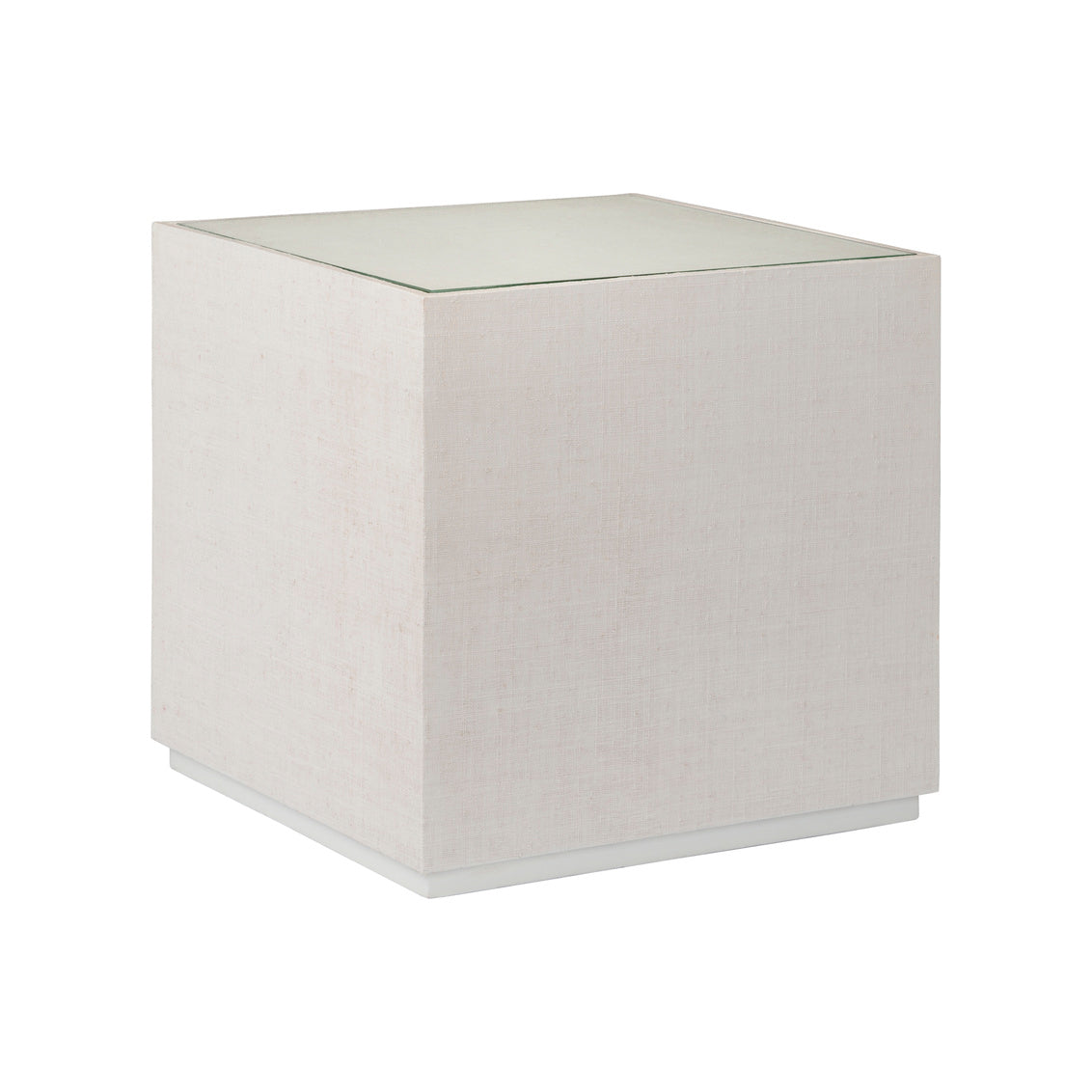 Captiva Bunching Table - White in 20.5 / Raffia - Chelsea House