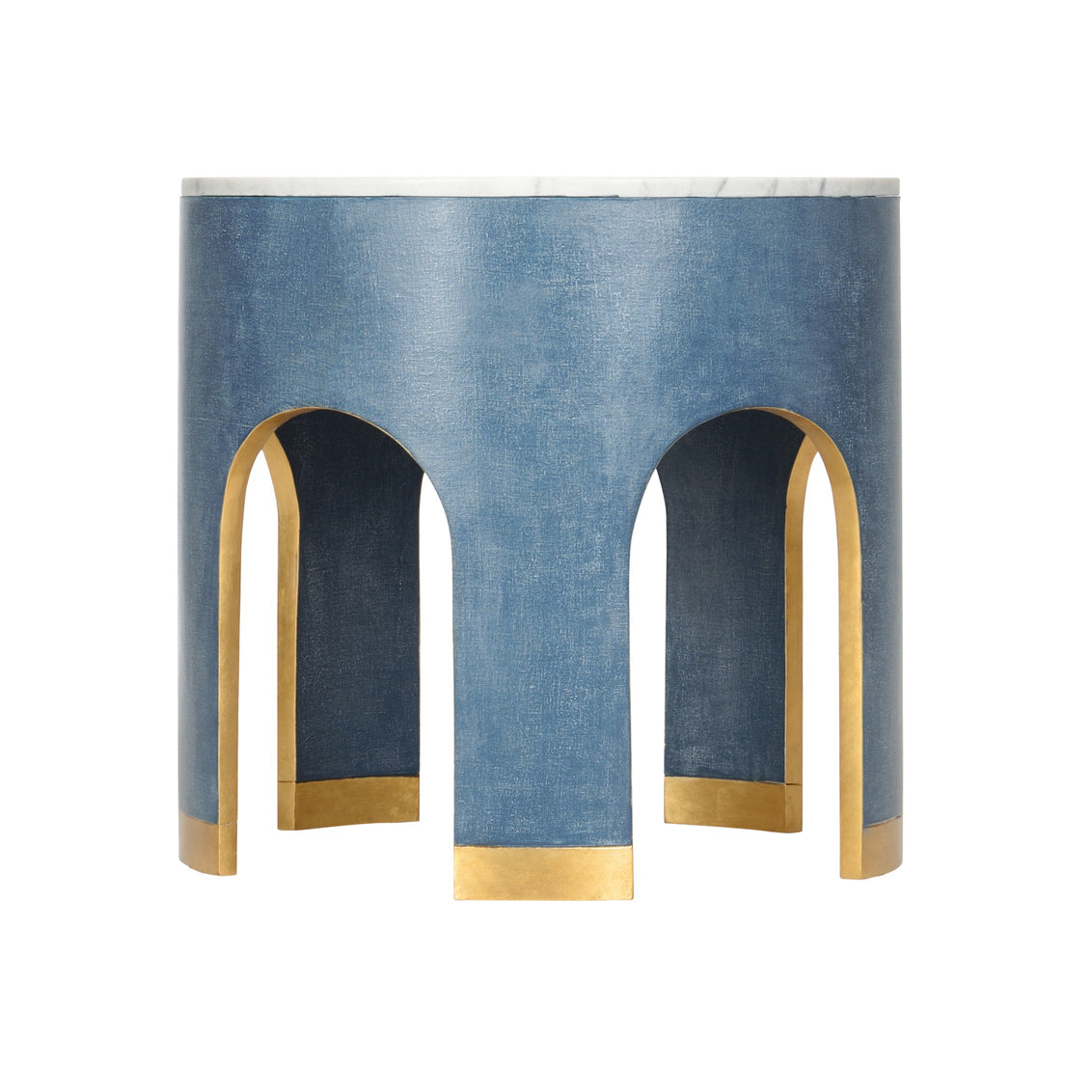 Aqueduct End Table - Blue in 27 / Marble - Chelsea House