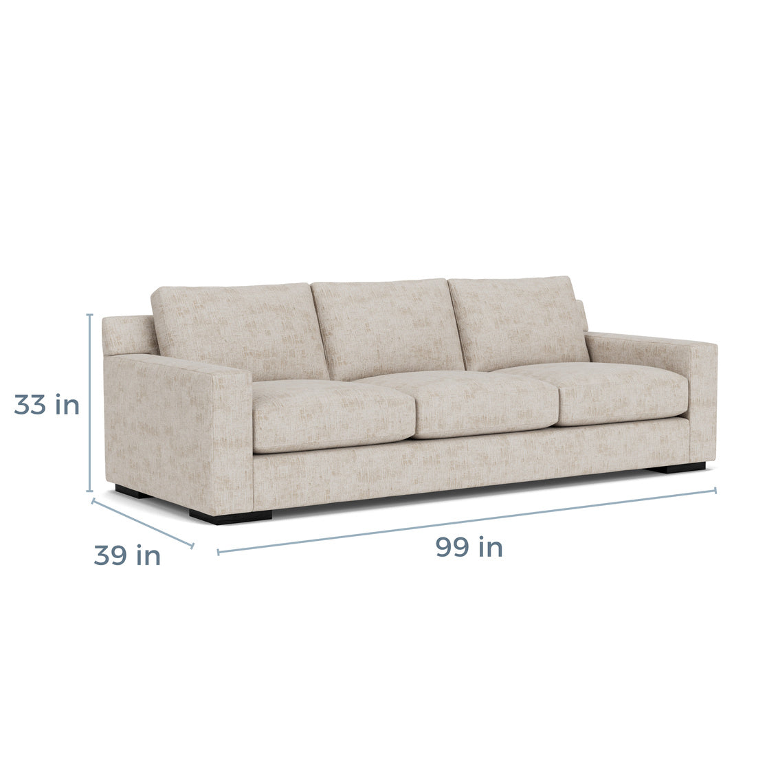 LAB Relaxed Depth Sofa in Fabric