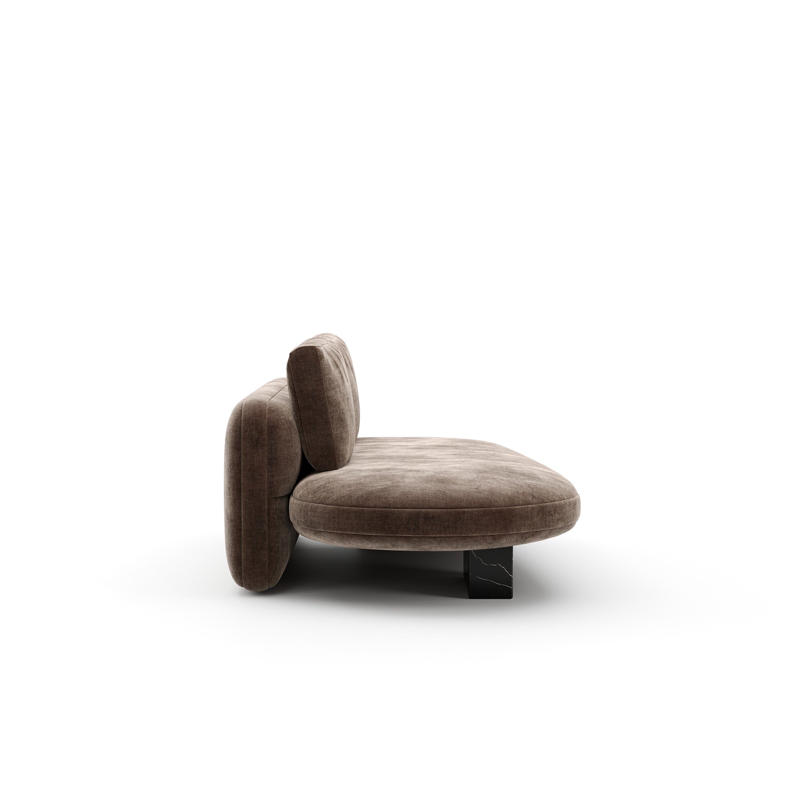 Overlap Raf Armless Bumper Dk Taupe