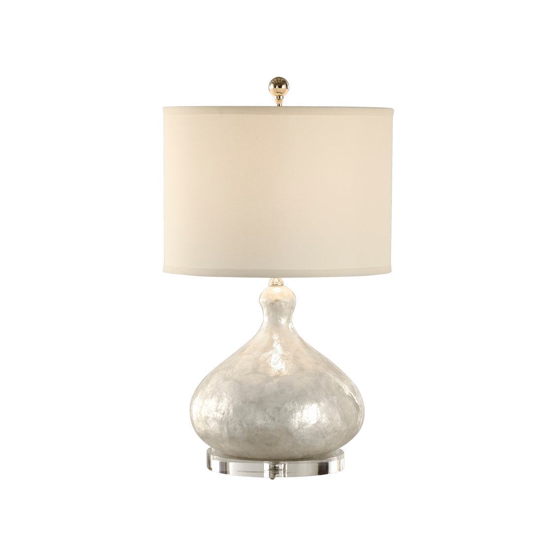 Capiz Shell Bottle Lamp