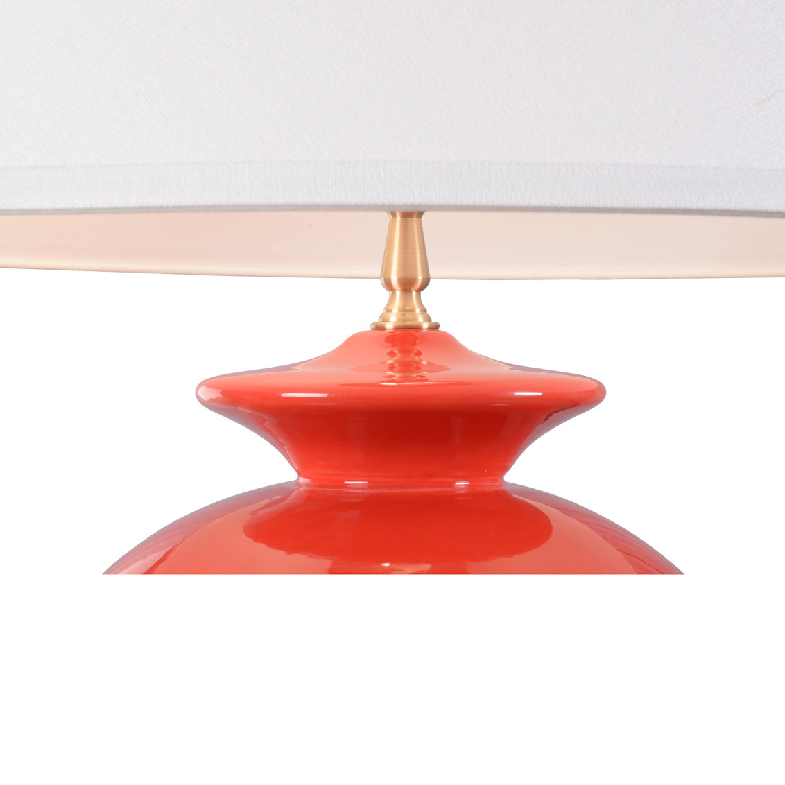 Opus Ceramic Lamp - Red in 31 / Ceramic/Porcelain - Chelsea House