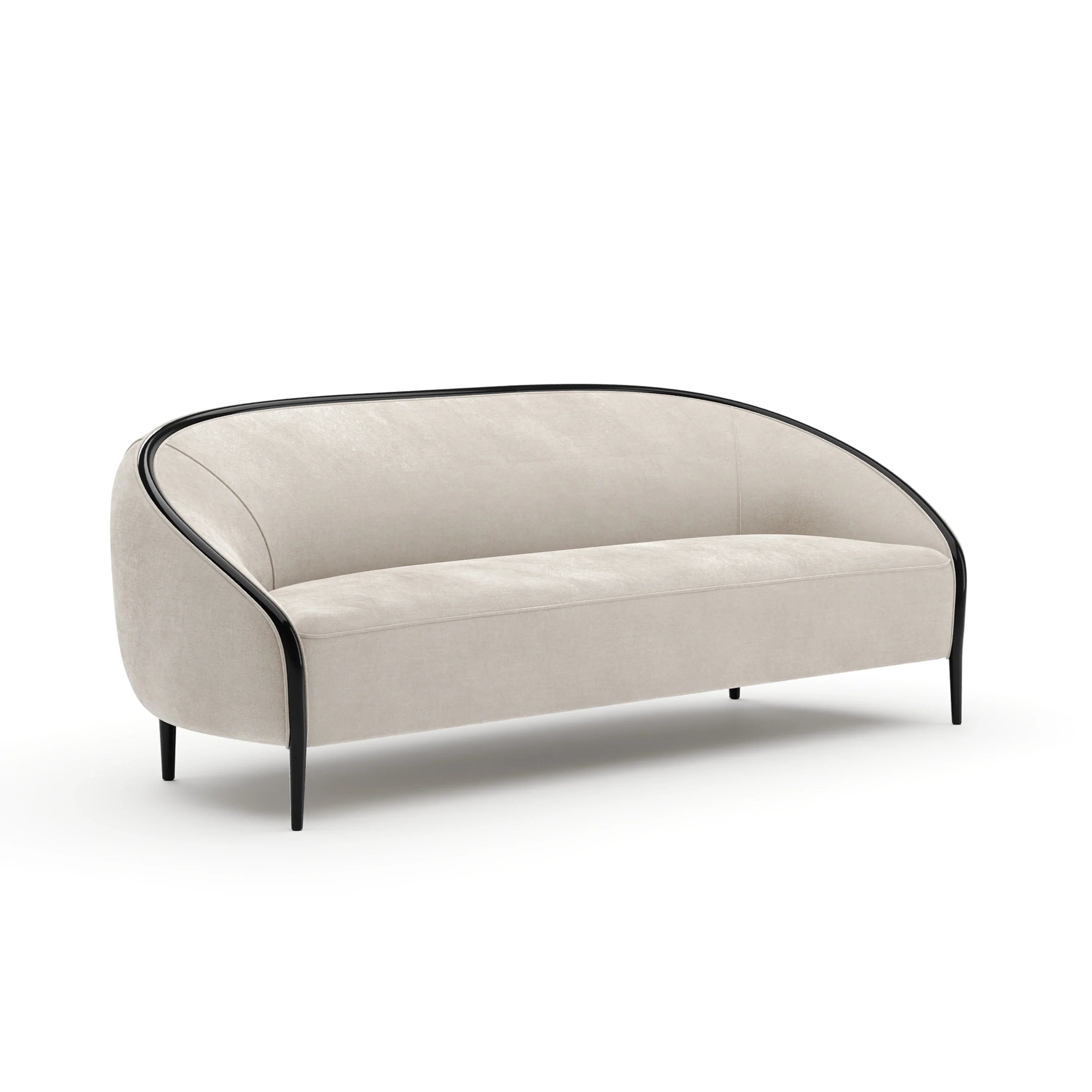 Petit 90" Small Sofa - Ivory - Sofas by Caracole
