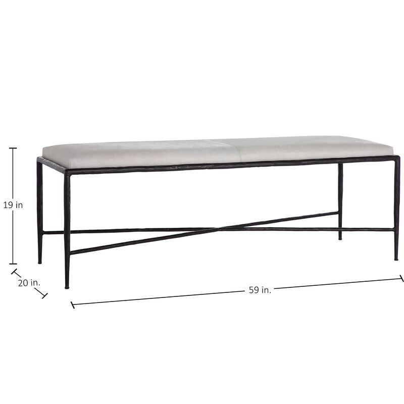 Devoe Bench - Hair on Hide