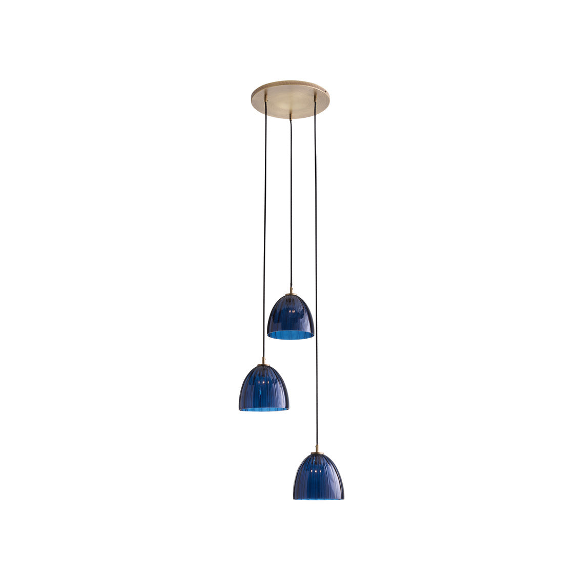 Caterina Triple Pendant - Blue Avio