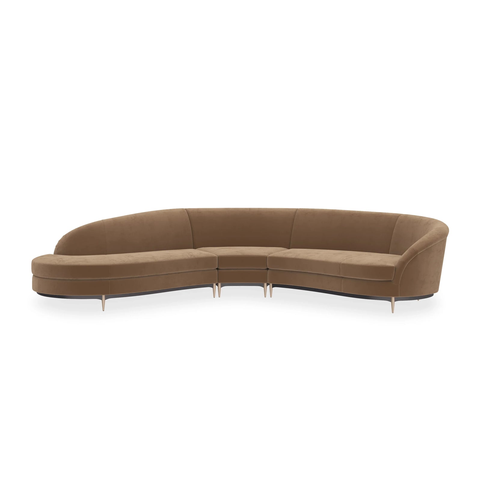Three'S Company Lf Chaise 3Pc Sec