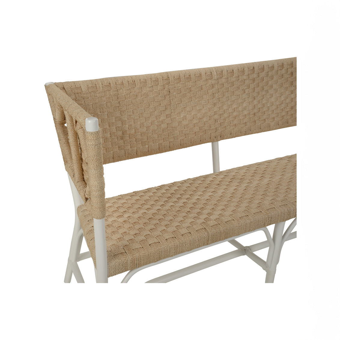 Wrightsburg Bench - White in 36 / Abaca - Chelsea House