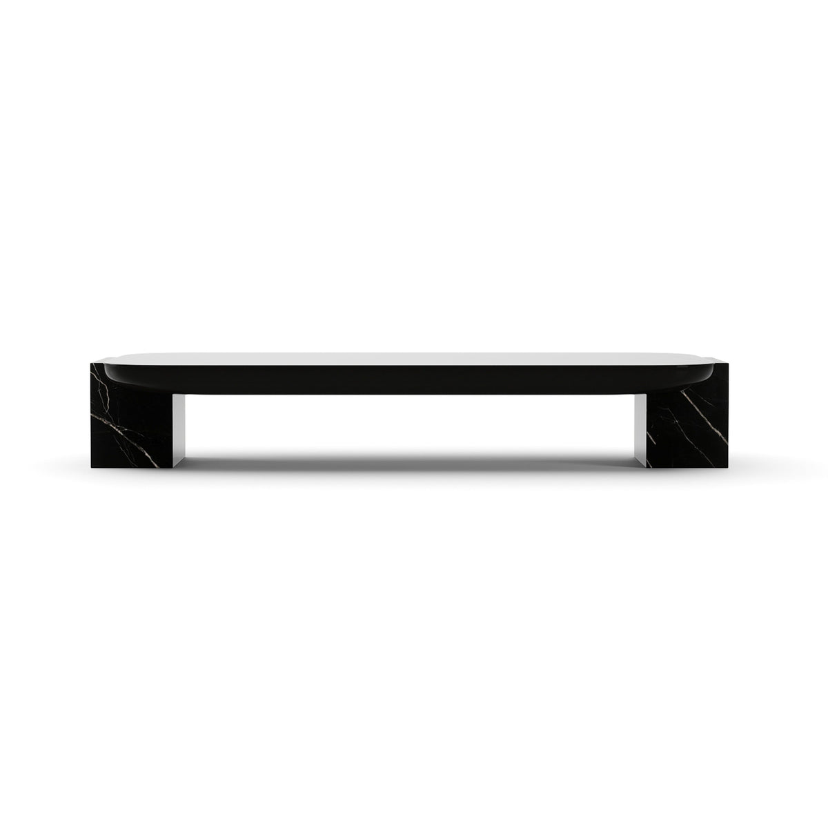 Overlap Rec Cocktail Table Dark