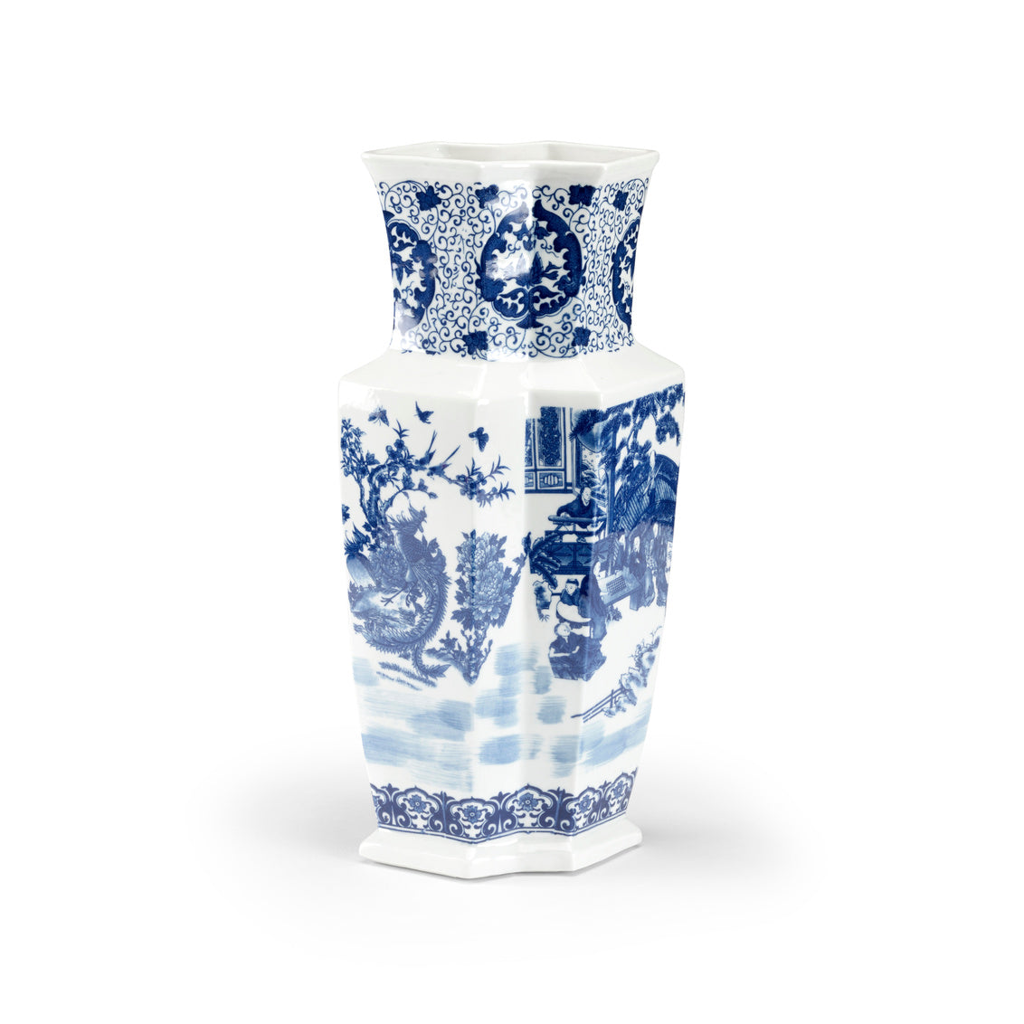 Yuan Double Vase in 17 / Porcelain - Chelsea House