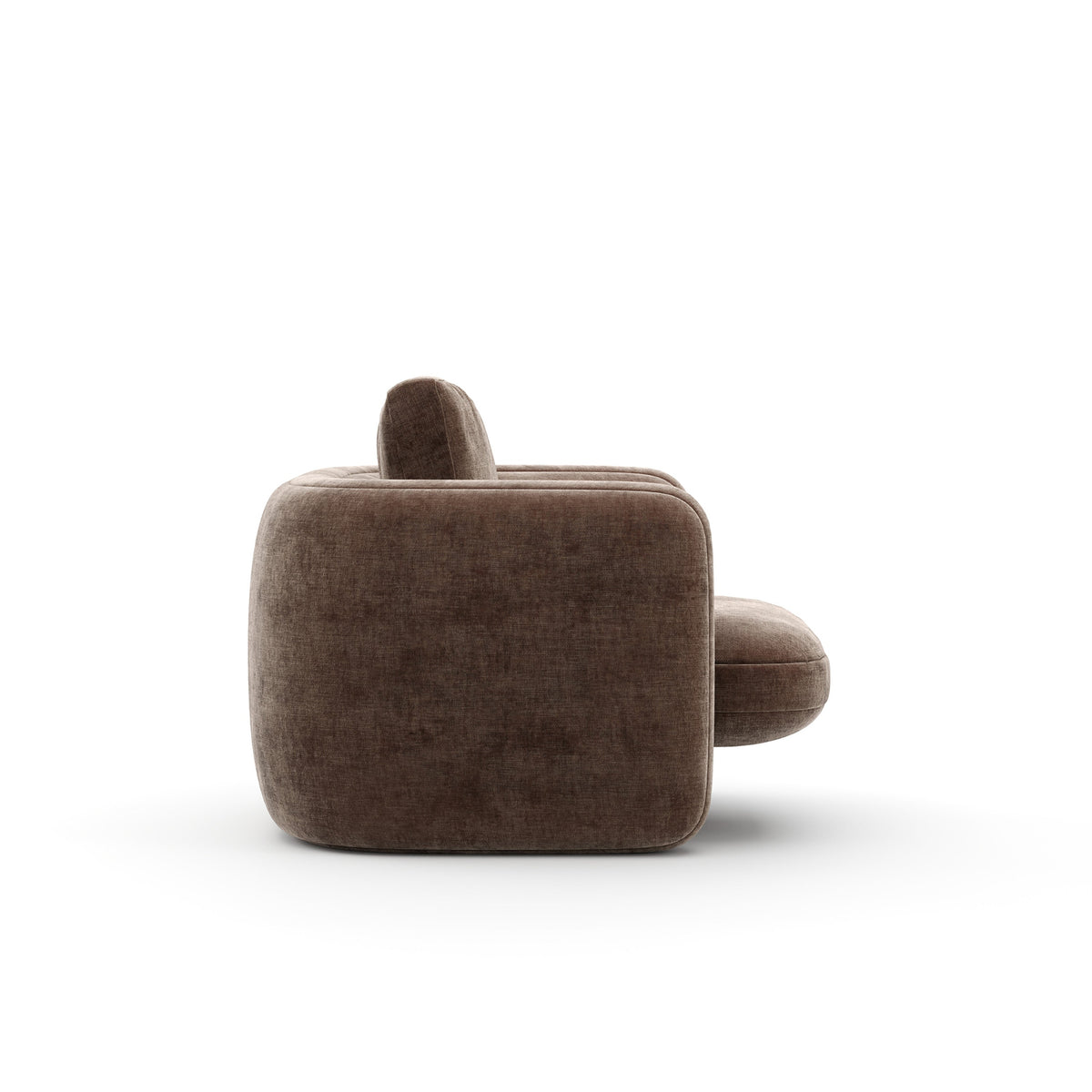 Overlap Chair Dark Taupe