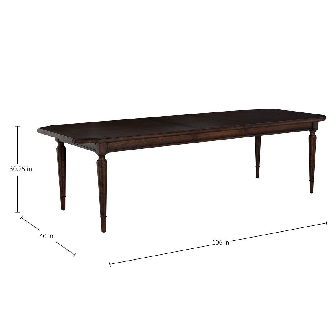 Mathis Extension Dining Table - Rustic Antique Oak