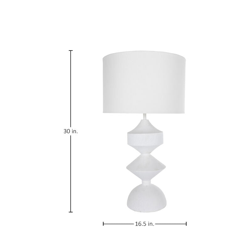 Maddox Table Lamp-White