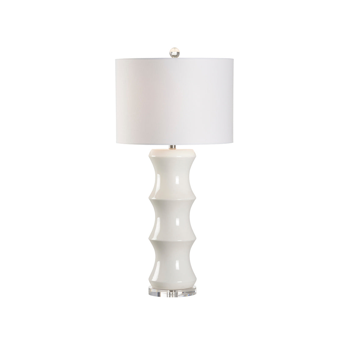 Shelbourne Lamp - White in 35.5 / Ceramic/Porcelain - Chelsea House