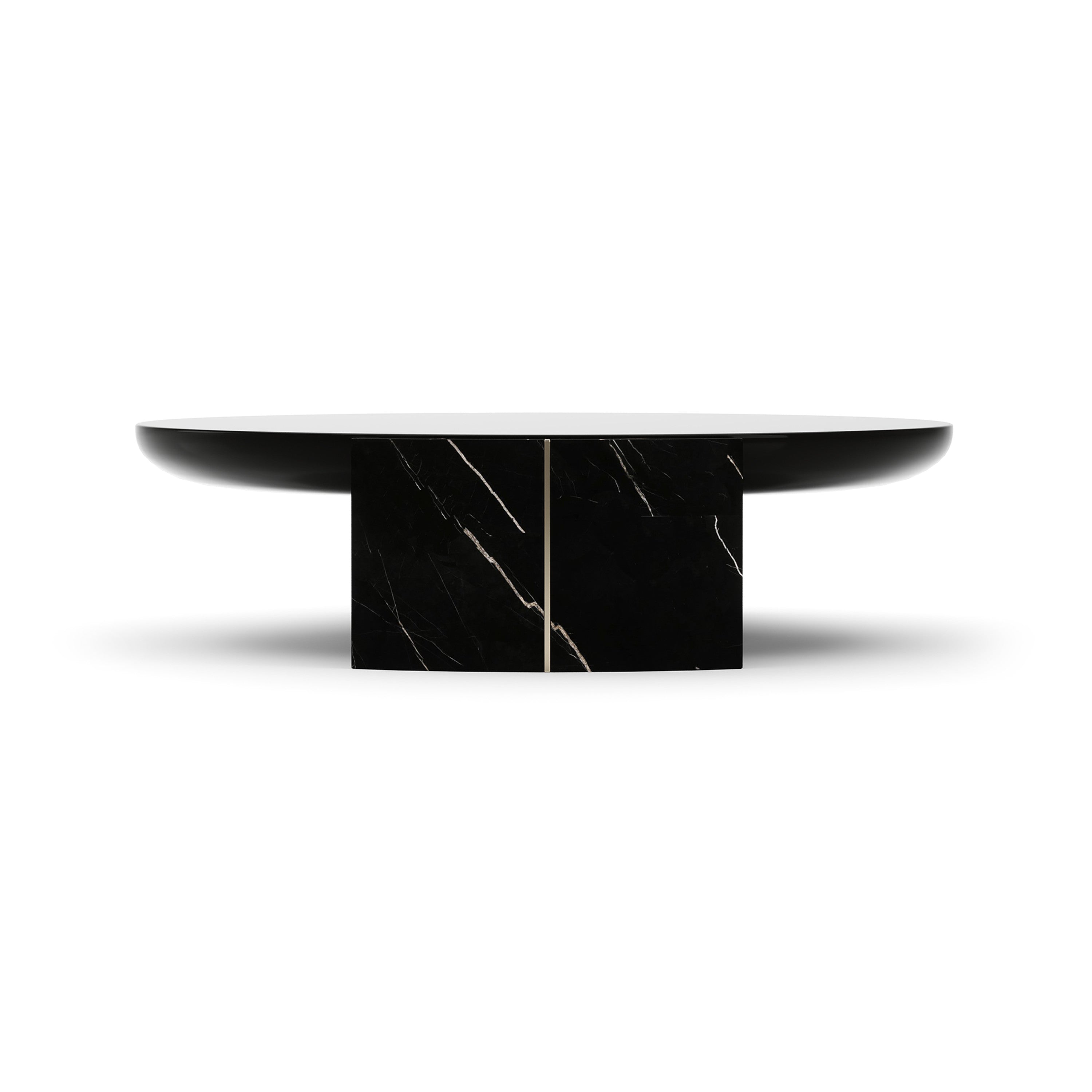 Overlap Round Cocktail Table Dark – Cocktail Tables by Caracole | Sutter & Vale