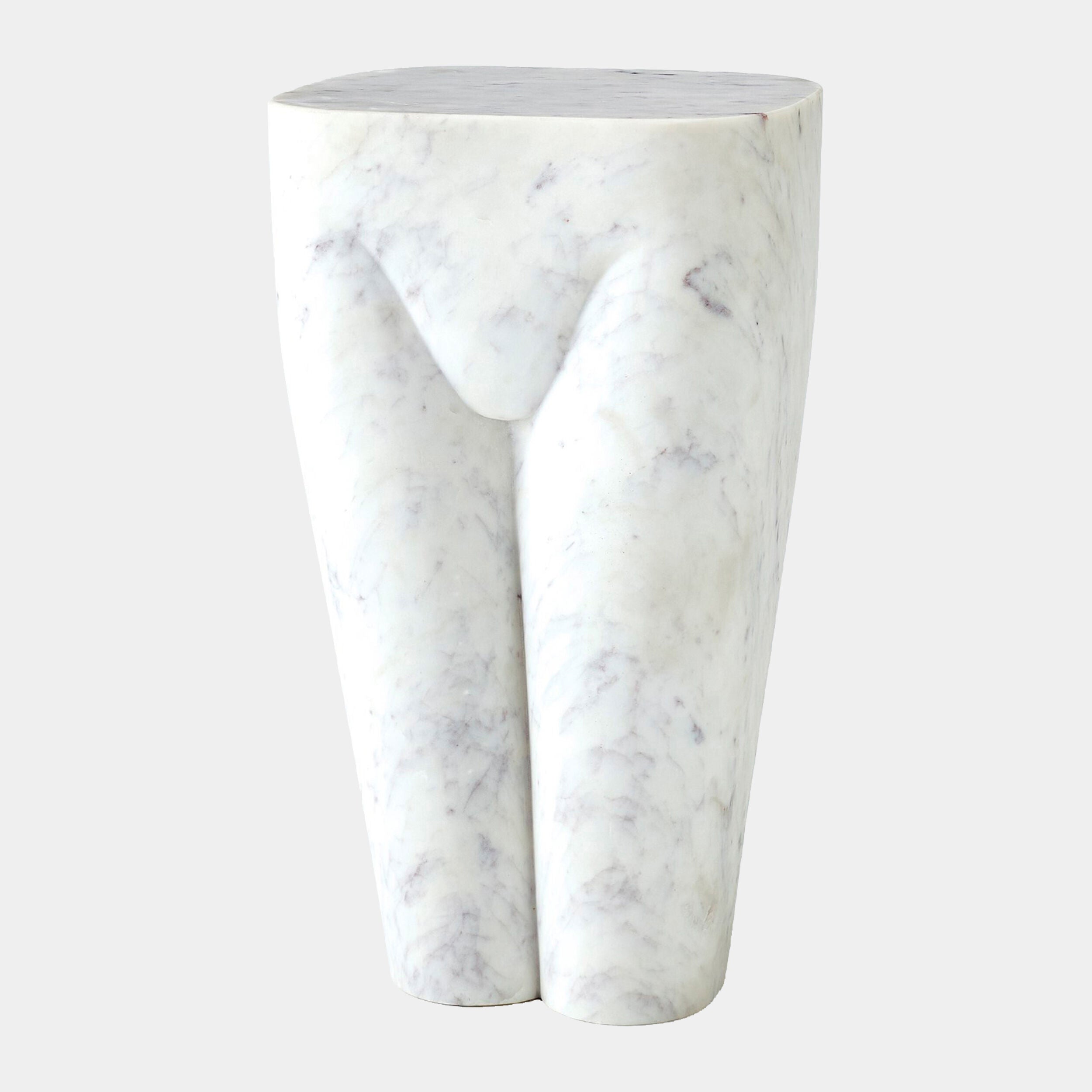 Femme Stool-White Marble