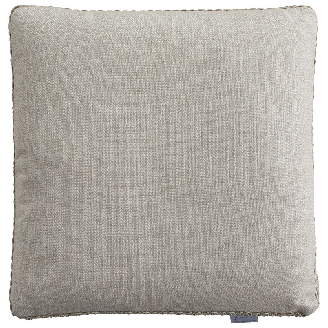 Boxed Ivory Feather 22x22