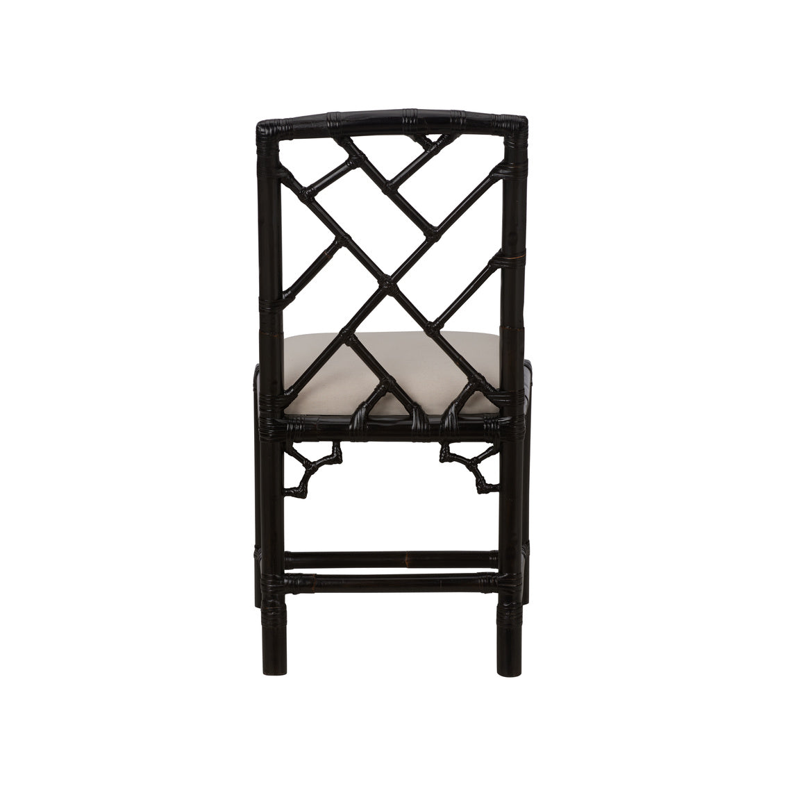 Chippendale Bamboo Chair - Cracked Pepper in 35 / Rattan - Chelsea House