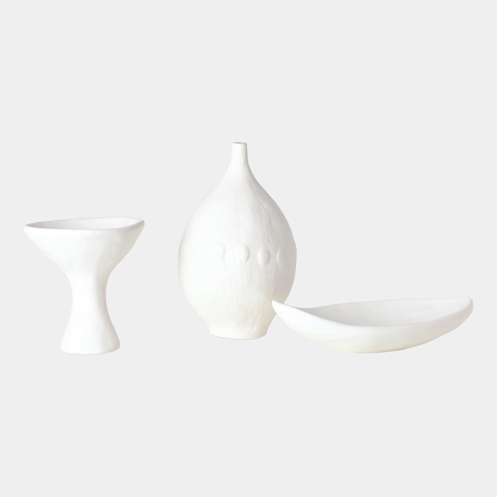 Modernist Urn-White Plaster