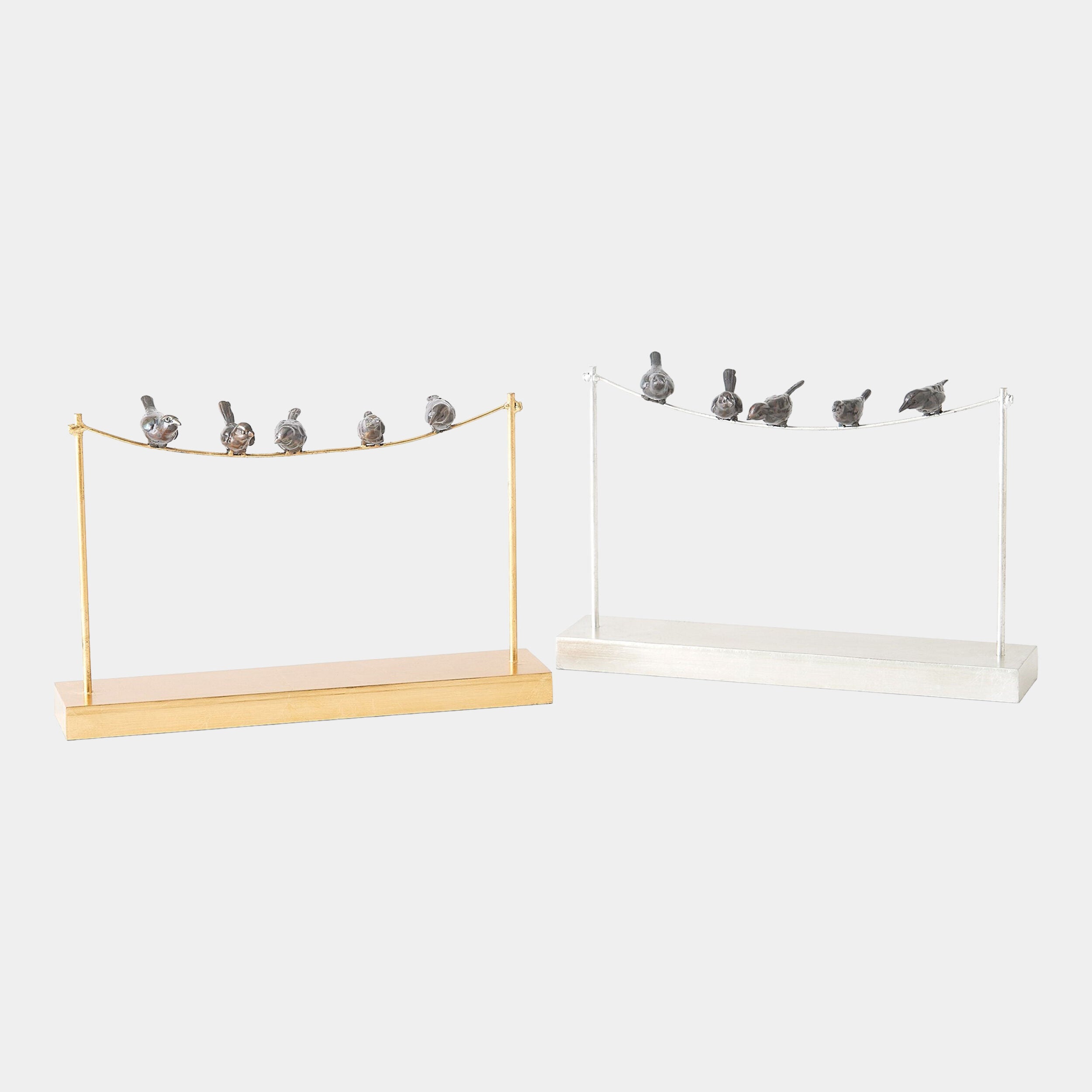 Birds on a Wire-Gold Leaf
