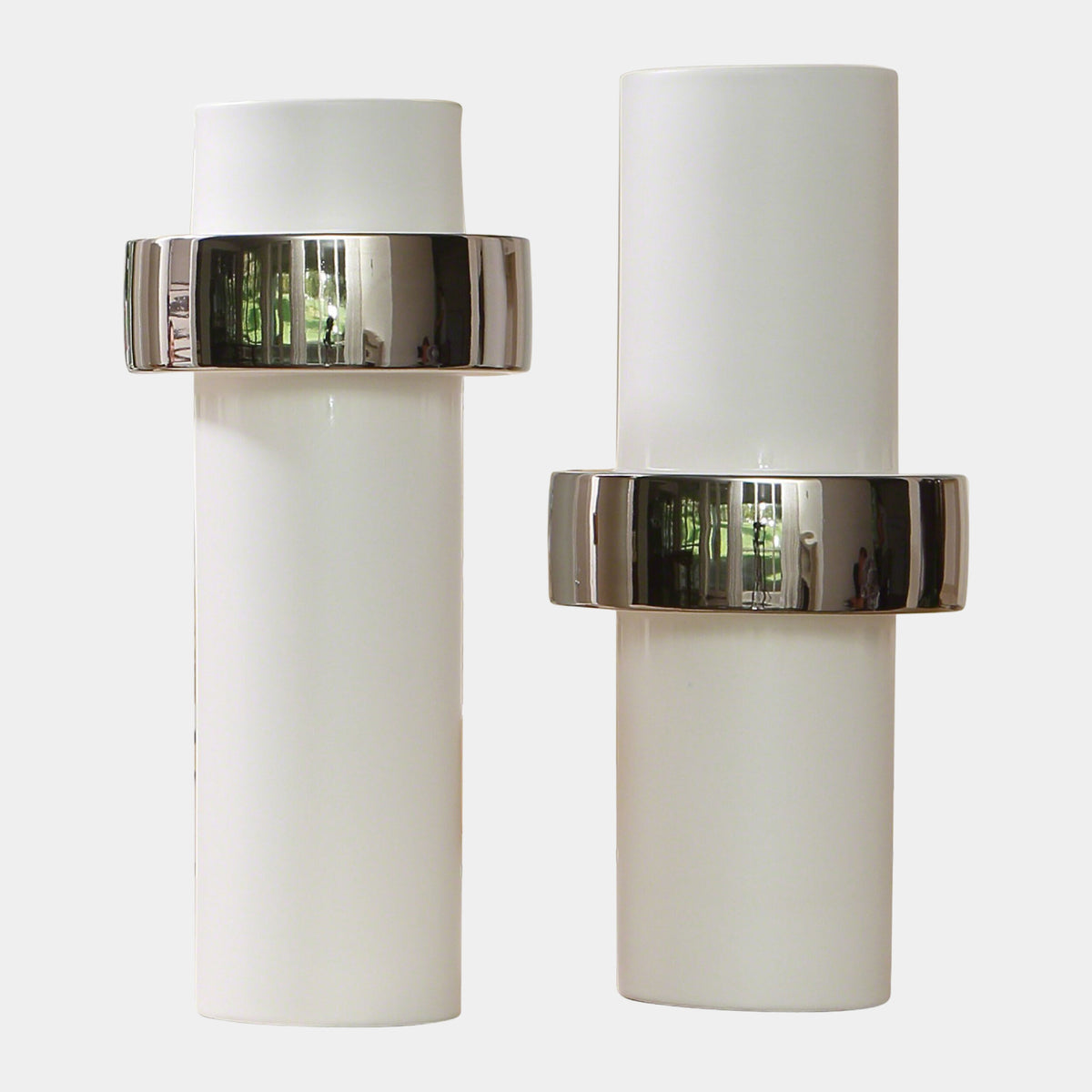 Silver Ring Vase-Low