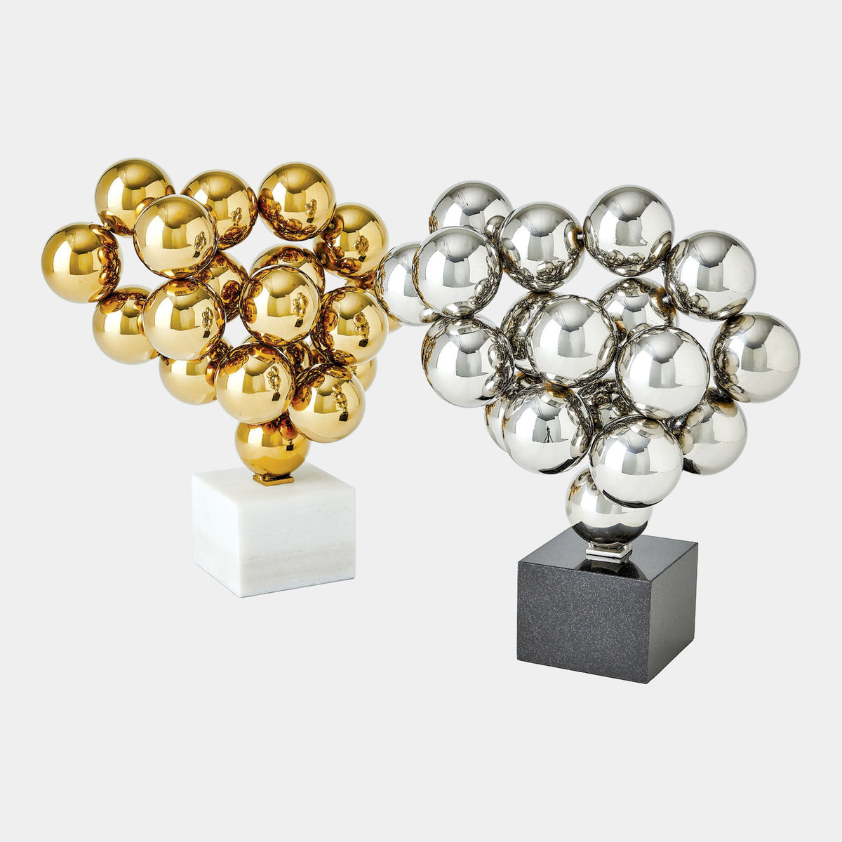 Bubbles Sculpture-Inverted-Nickel