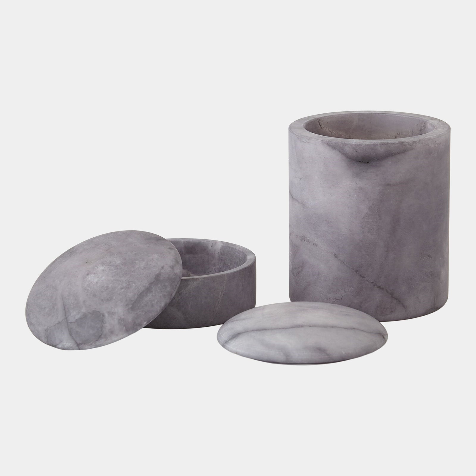 Gala Alabaster Canister-Gray-Short