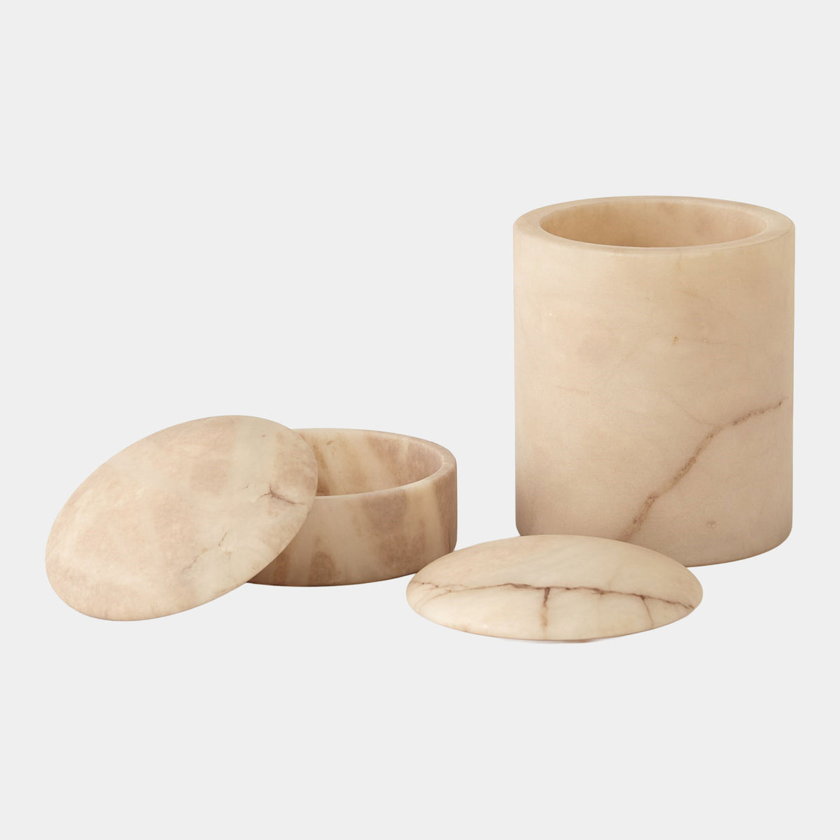 Gala Alabaster Canister-Sand-Short